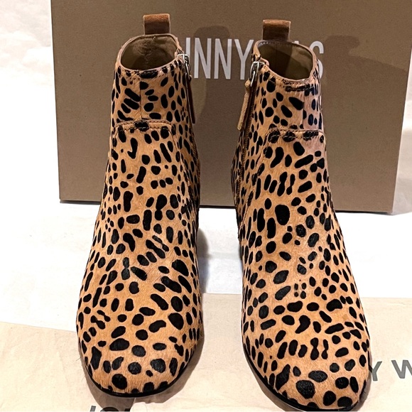 Johnny Was Leopard Ankle Booties Size 9.5 - Picture 6 of 12